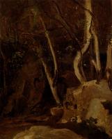 Corot, Jean-Baptiste-Camille - A Civita Castellana, Rochers Boises